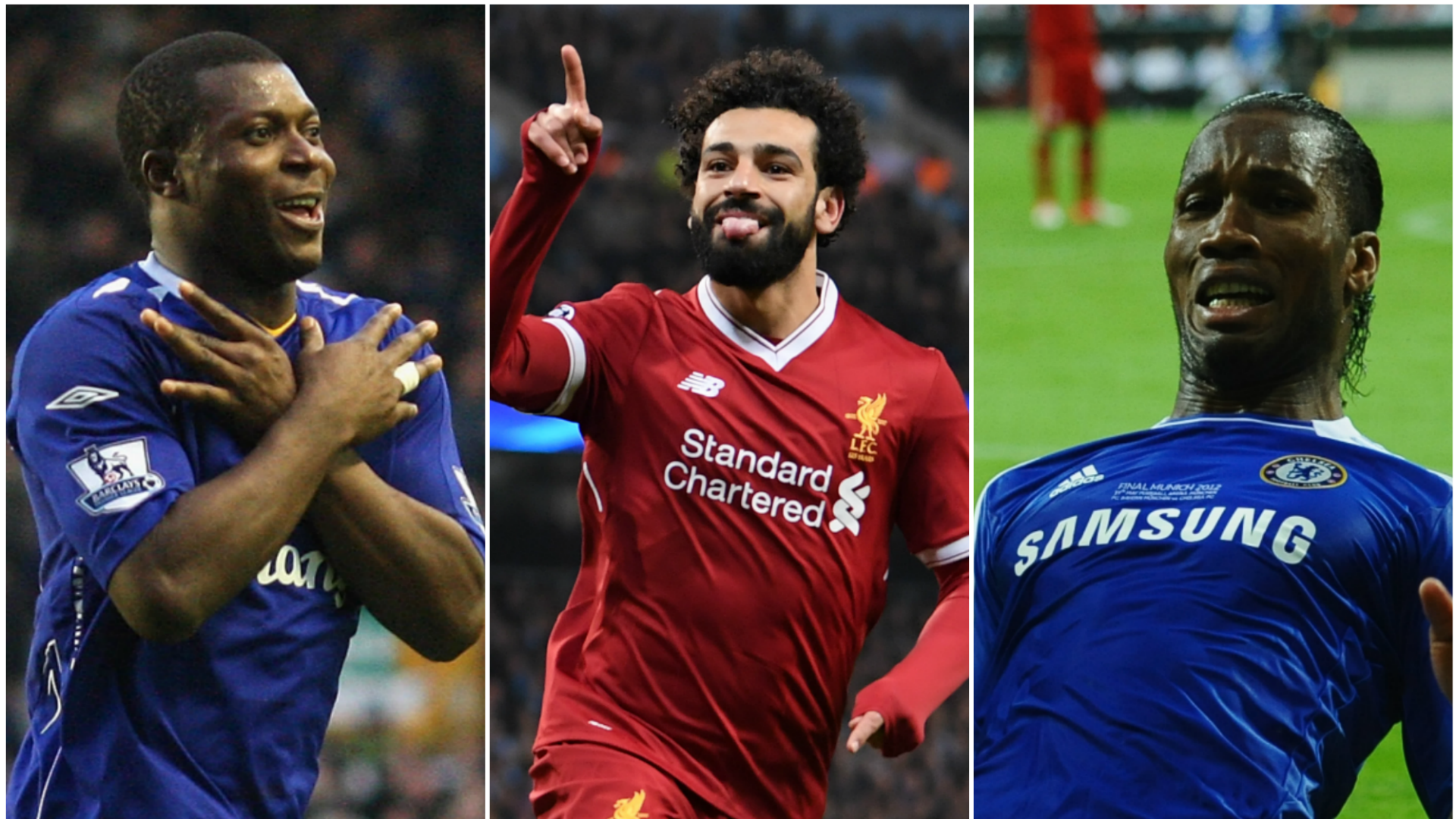 Mohamed Salah and Africa's top scorers in the Premier League