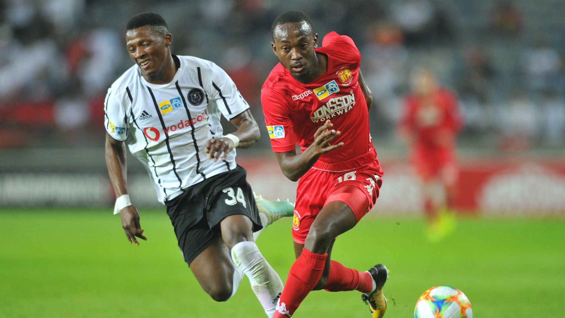 thabiso monyane of orlando pirates peter shalulile of highlands park august 2019 1o9cqil26uqau1p225pnf5hnzl