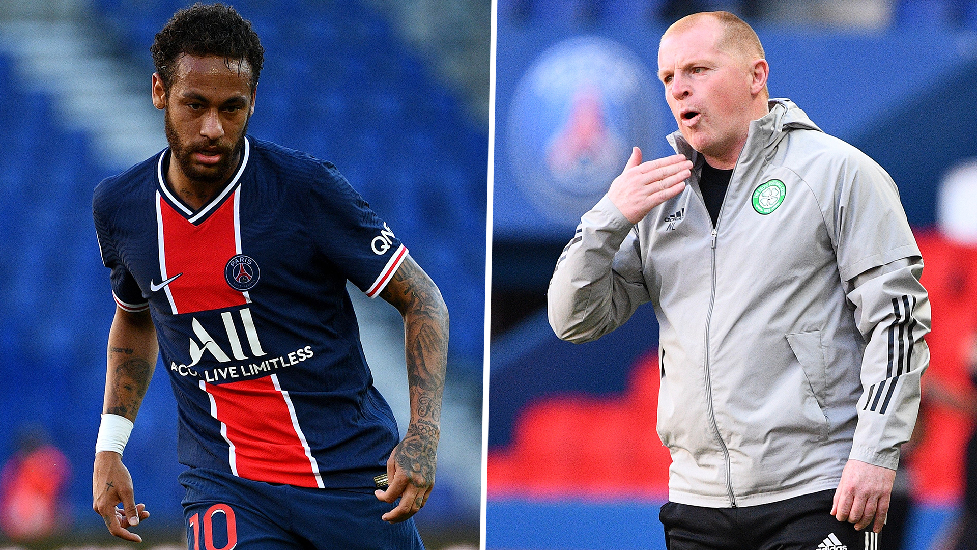 'Neymar's always trying to wind people up!' - Lennon reacts after clashing with PSG star in Celtic friendly loss