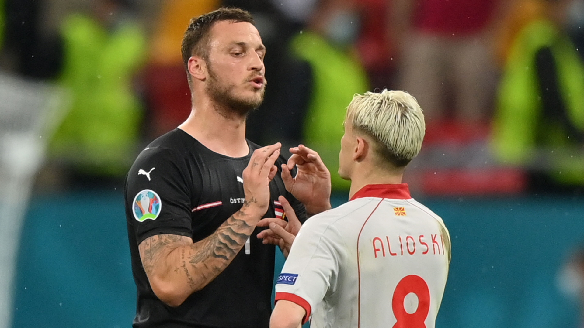 Austria's Arnautovic suspended for Netherlands clash after insulting North Macedonia's Alioski