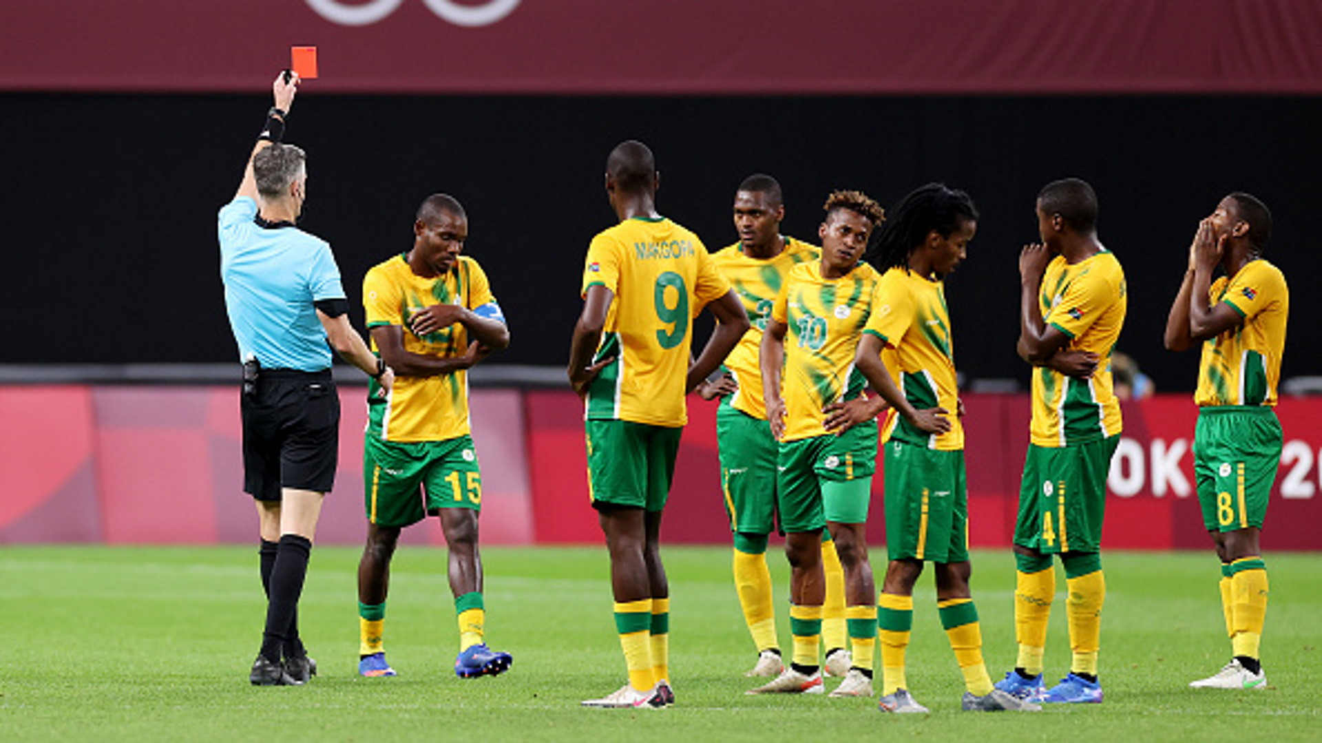 Olympics football: South Africa player ratings vs Mexico - Malepe sent off