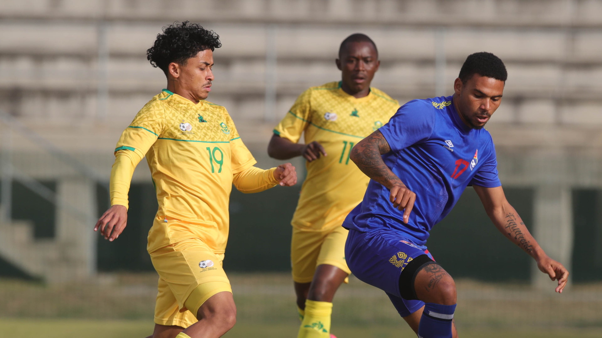 justice figuaredo of eswatini challenged by ethan brooks of south africa cosafa cup july