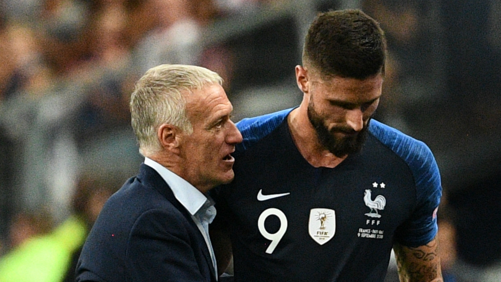 Bleus, Deschamps : 