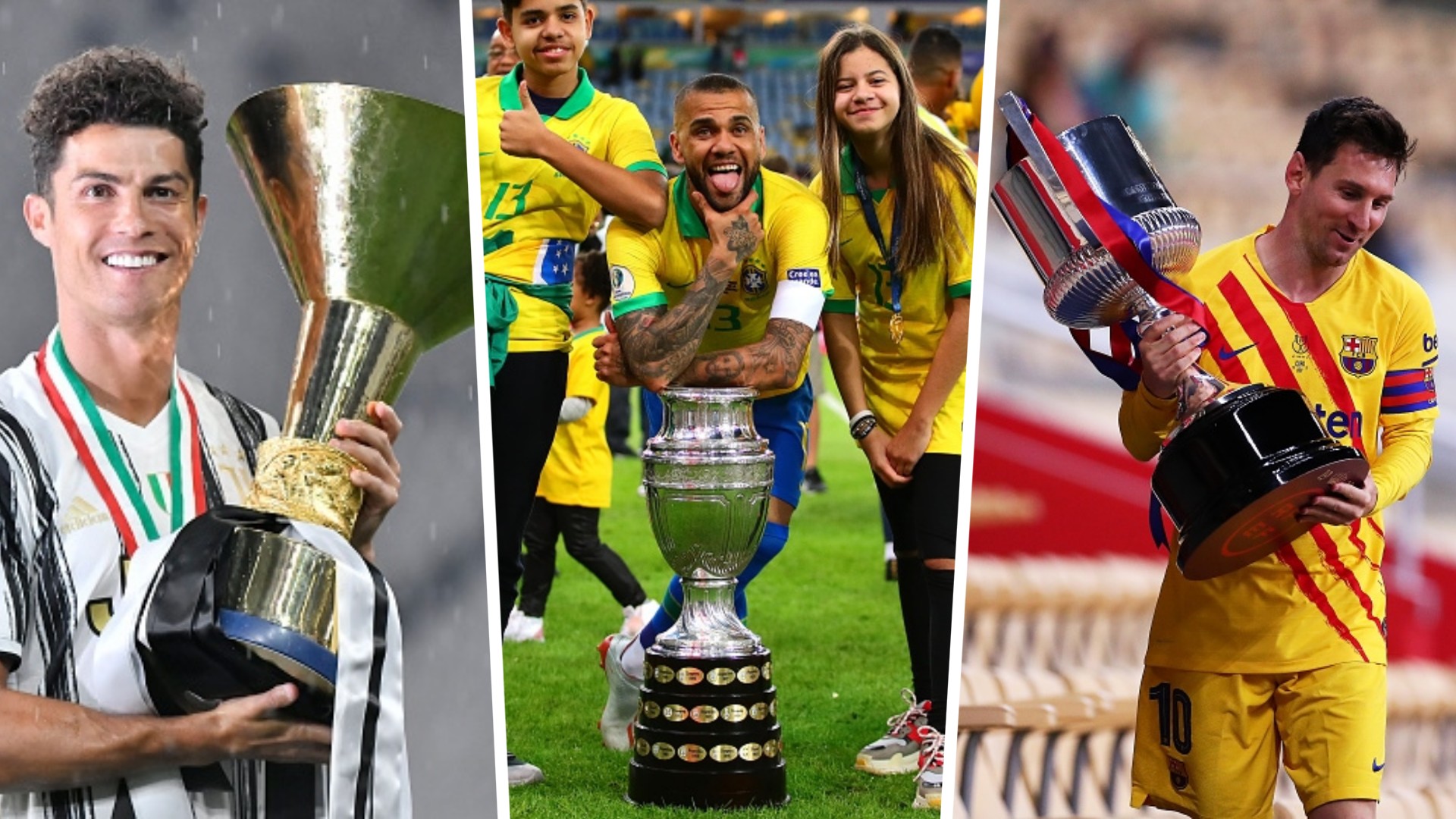 Alves, Messi or Ronaldo - Who are the top 5 active players with most trophies in club and international football