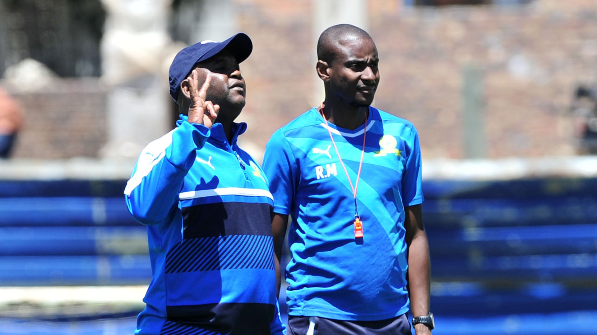 pitso mosimane and rhulani mokwena mamelodi sundowns july