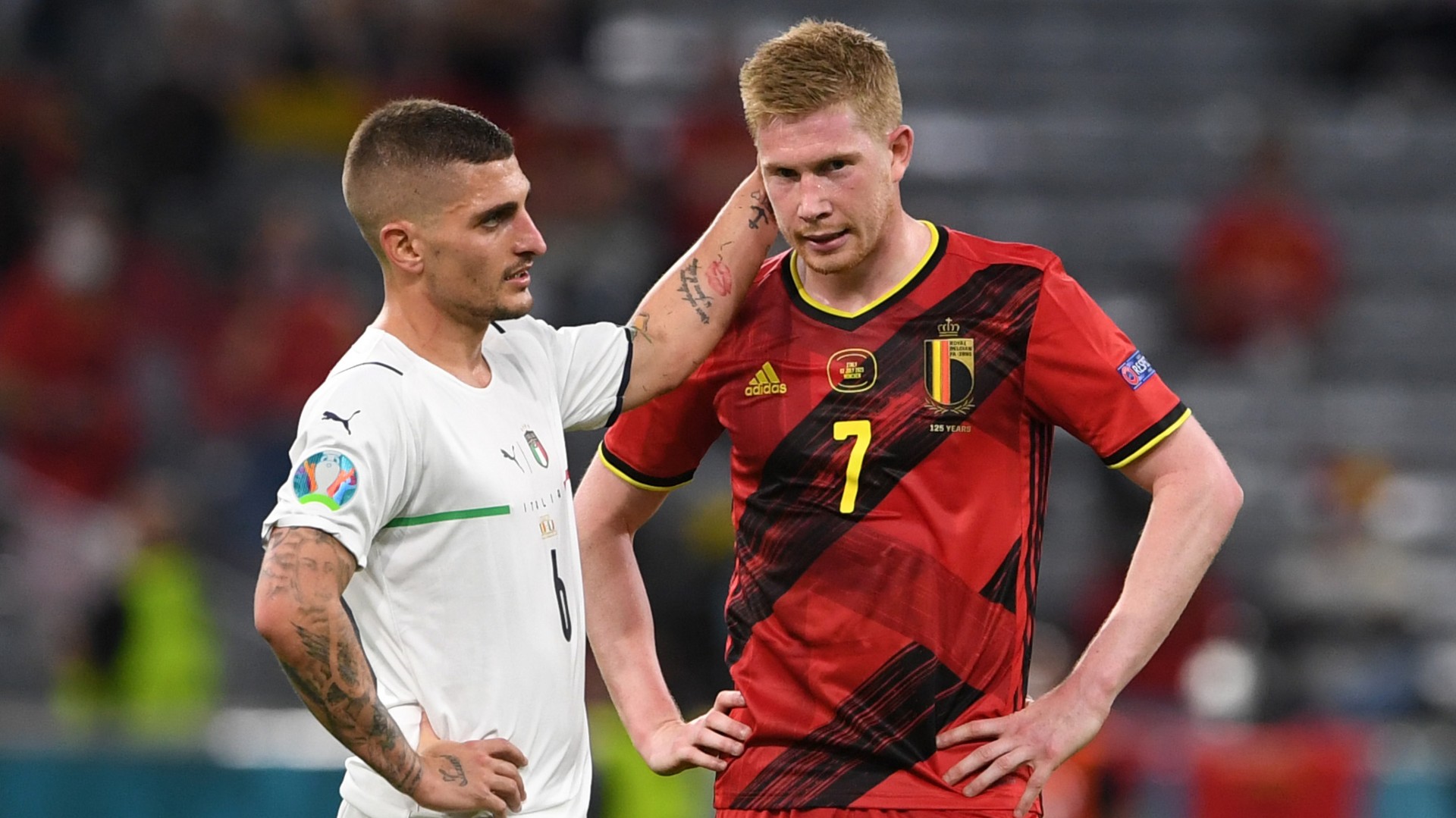 ‘We are just Belgium' - De Bruyne says Golden Generation cannot compete with France or Italy