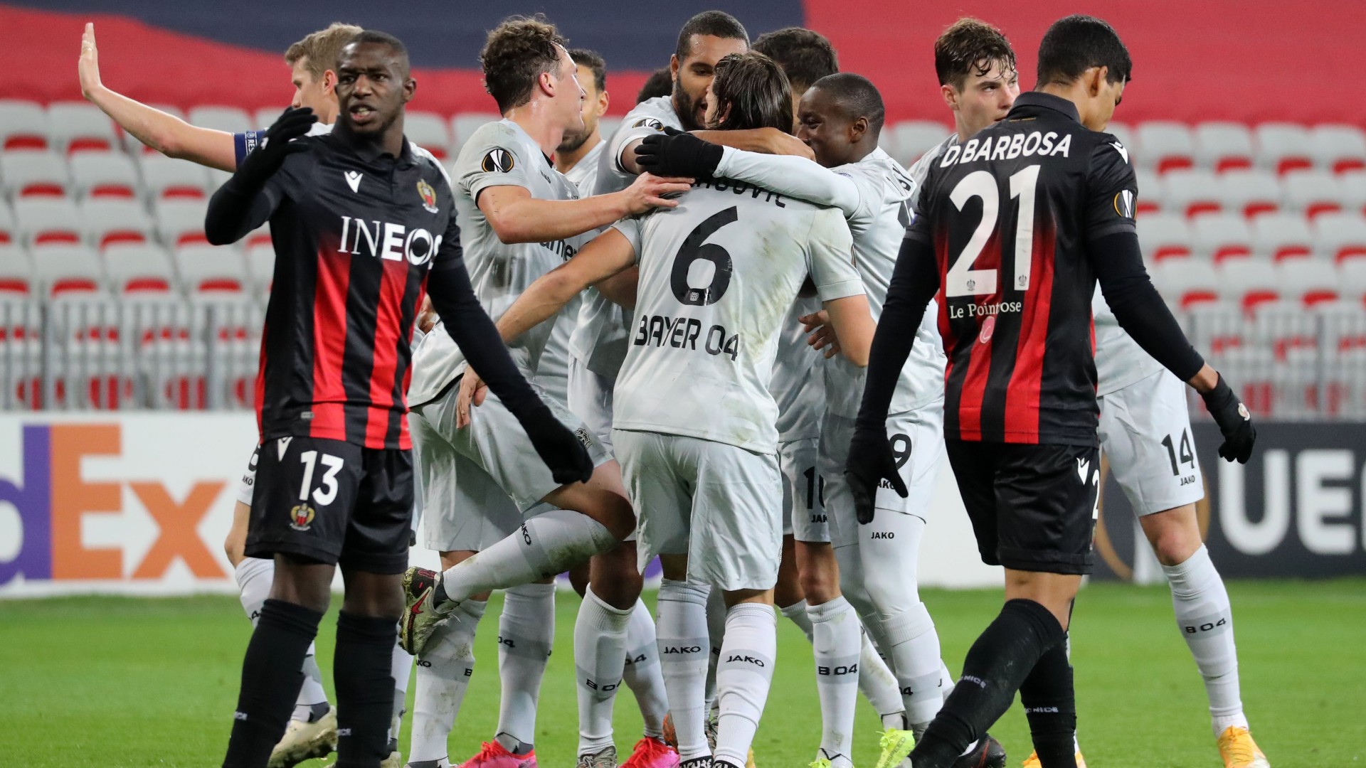 Nice - Bayer Leverkusen 2-3, fin de l'aventure pour les Niçois