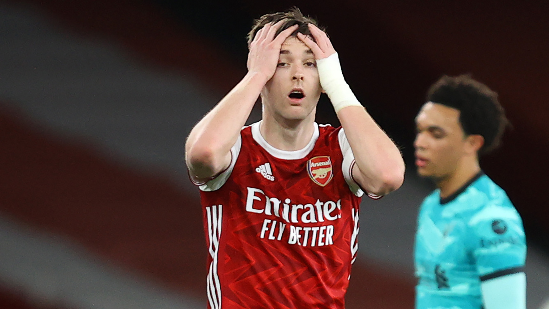 Blow for Arsenal as Tierney to miss up to six weeks with knee ligament injury