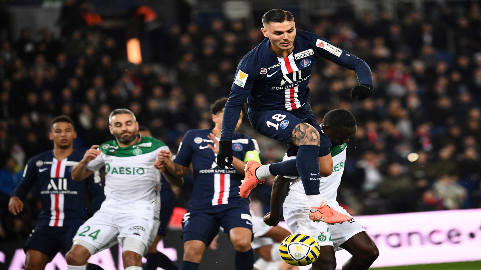 PSG - Saint-Etienne (6-1), Icardi, Neymar et Mbappé douchent les Verts