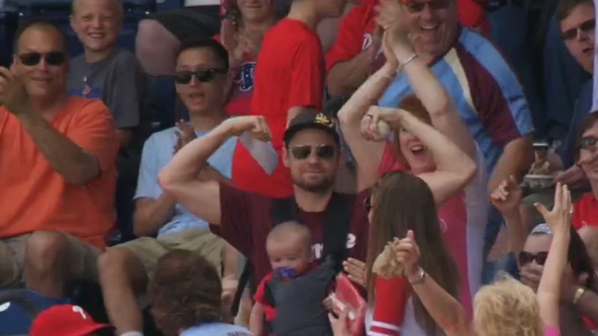 Phillies fan who did barefoot uses viral catch to promote job search on LinkedIn