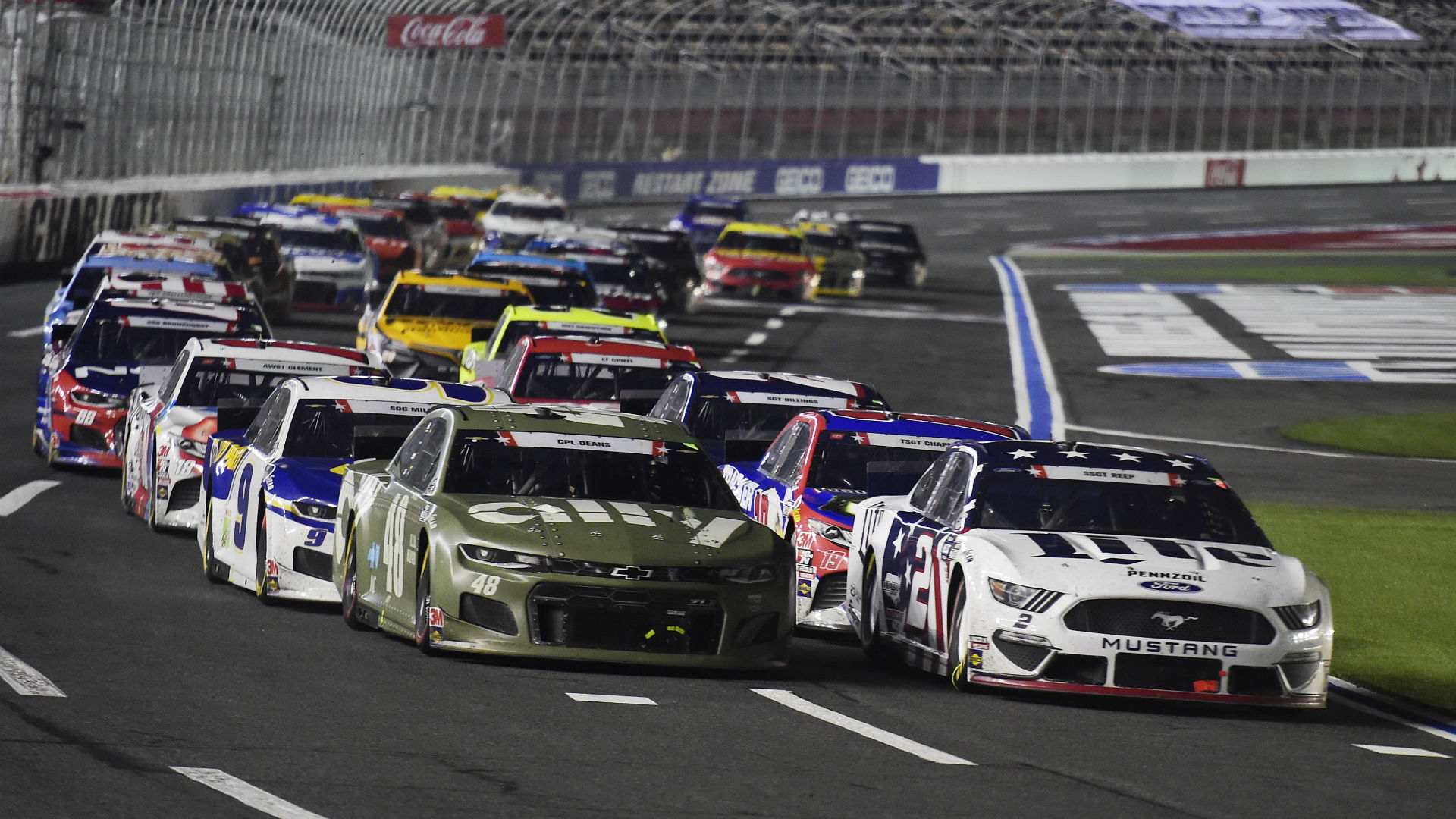 NASCAR at Charlotte live race updates, results, highlights from the rain-delayed Alsco Uniforms 500