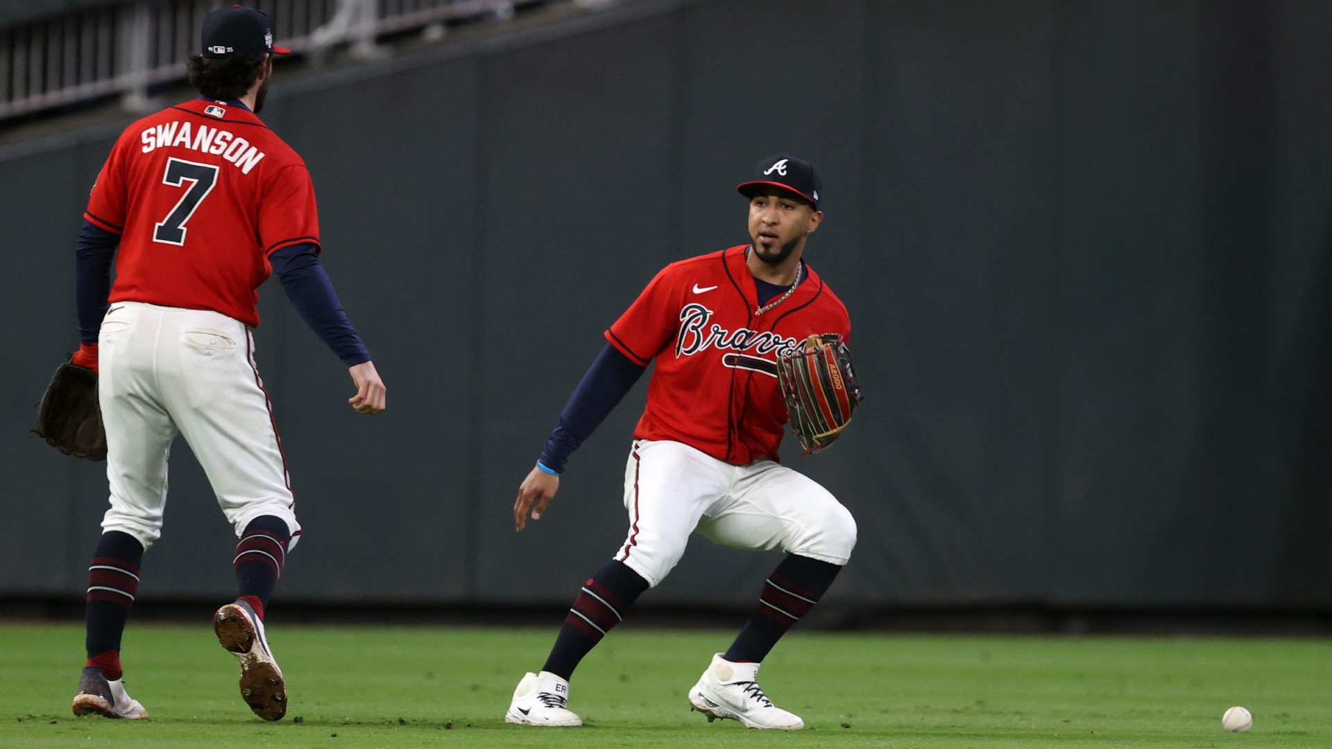 dansby swanson eddie rosario 103021 getty