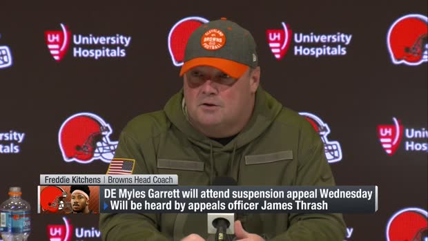 Cleveland Browns head coach Freddie Kitchens: 'I'm still a Myles Garrett fan, and I'm going to support him' Cleveland Browns head coach Freddie Kitchens: 'I'm still a Myles Garrett fan, and I'm going to support him'