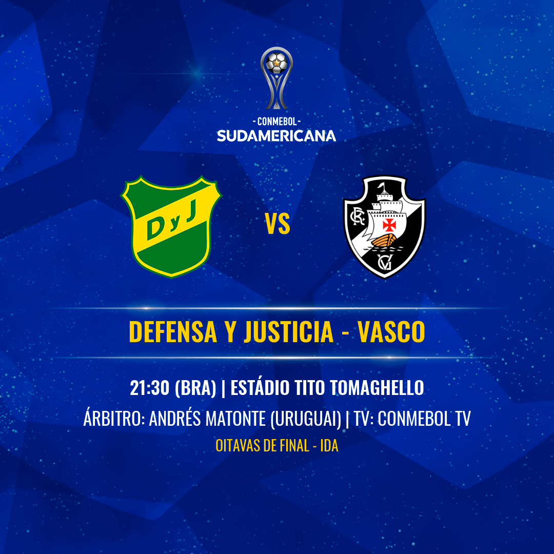 Defensa Y Justicia X Vasco Arbitragem Horario Local Historico E Onde Ver Na Tv O Jogo De Ida Pelas Oitavas De Final Da Sul Americana Copa Sudamericana