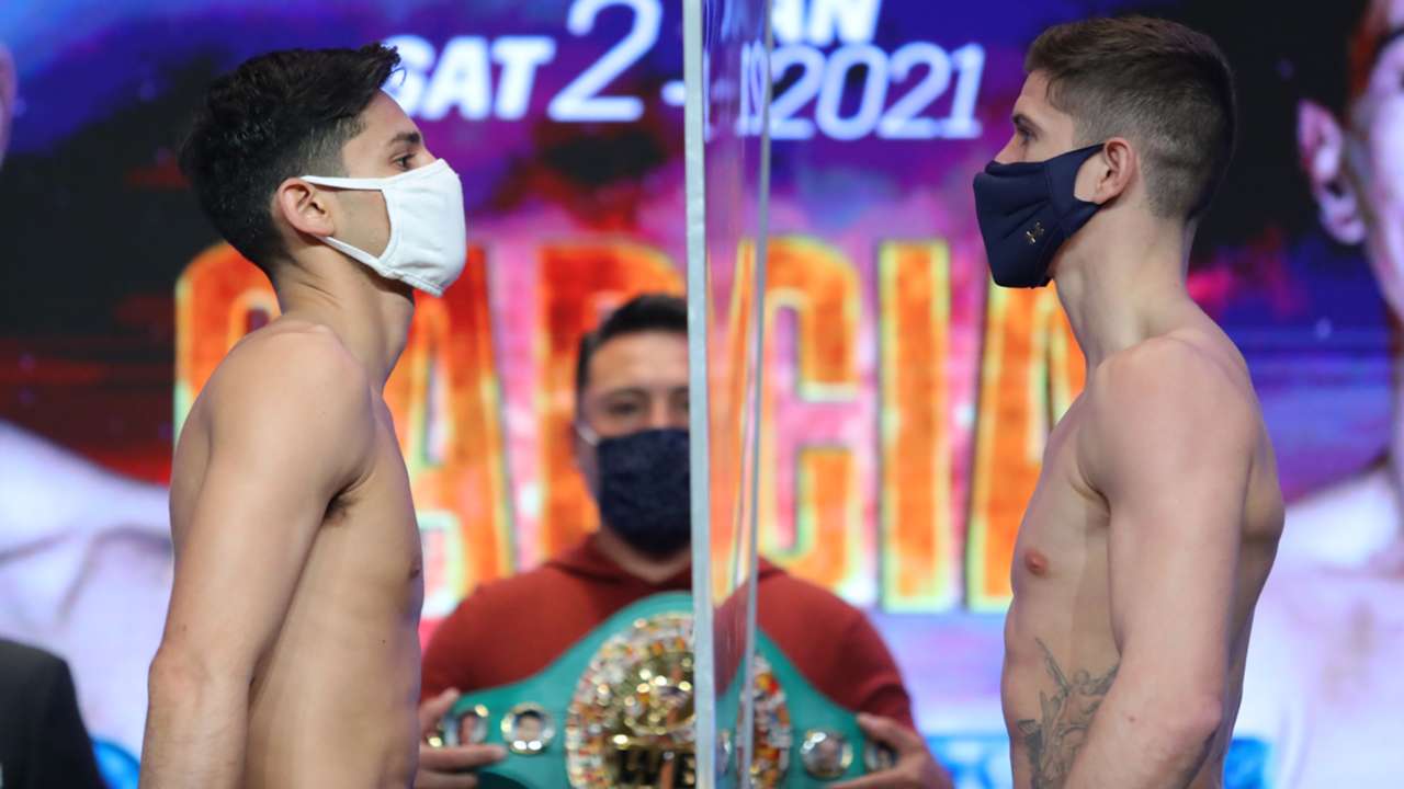 Ryan Garcia And Luke Campbell Weigh In At Bang On 135 Lb Lightweight Limit For Dallas Main Event Dazn News Us