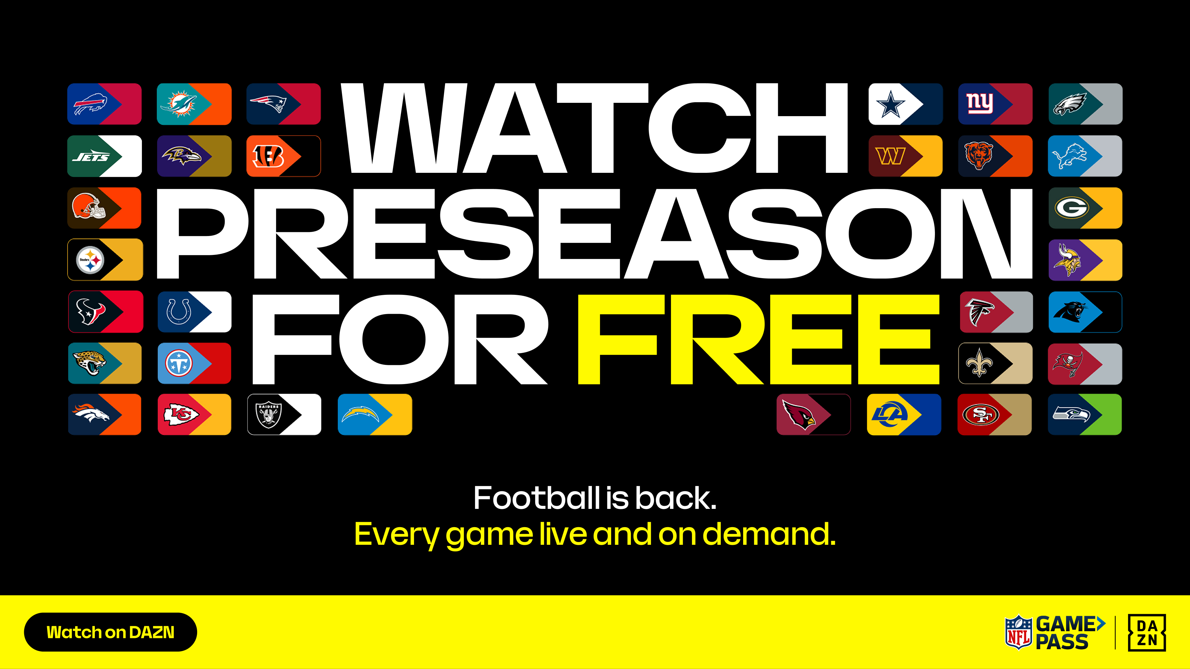 NFL Game Pass preseason