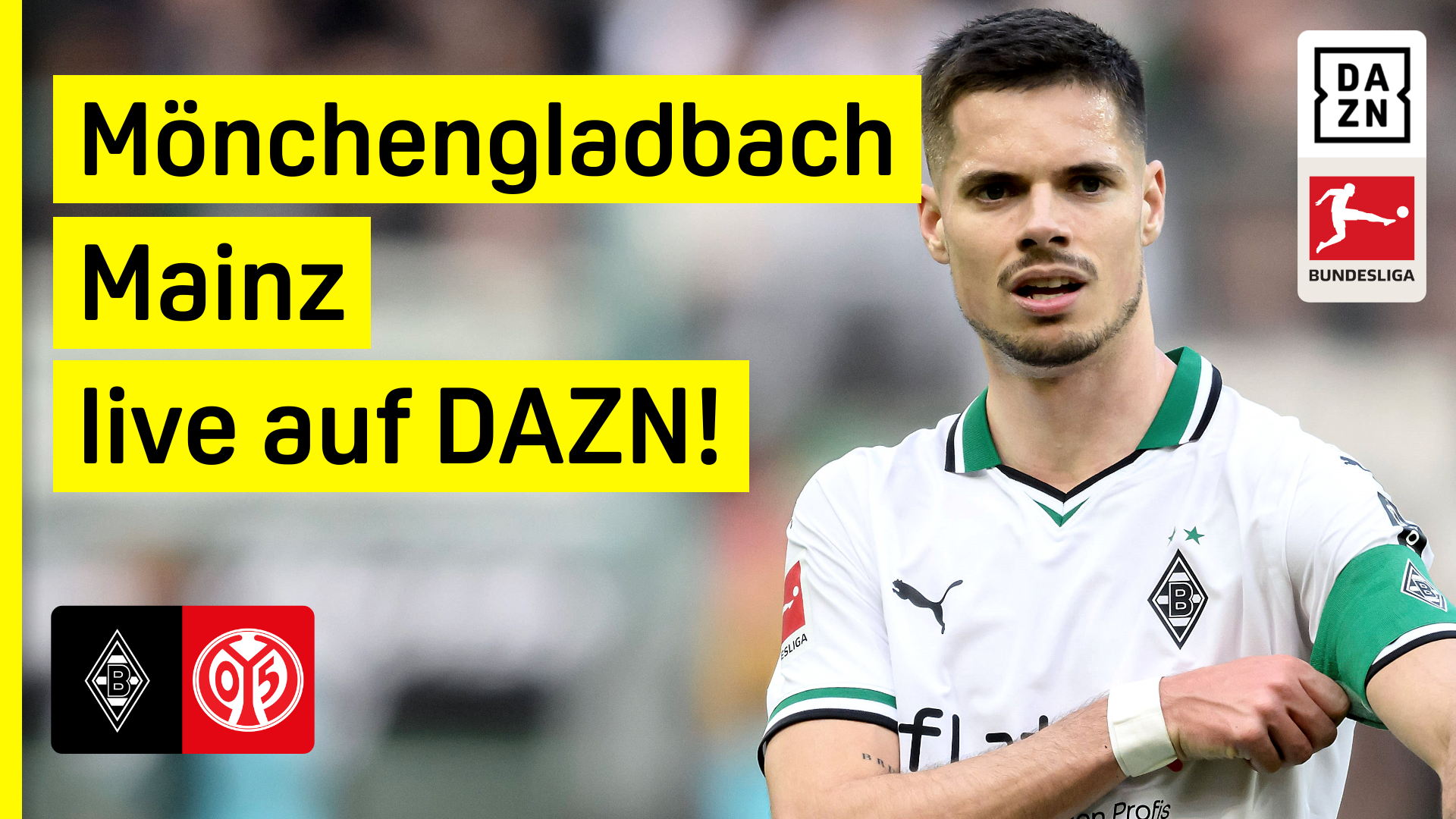 Borussia Mönchengladbach Mainz 05 Bundesliga DAZN Header