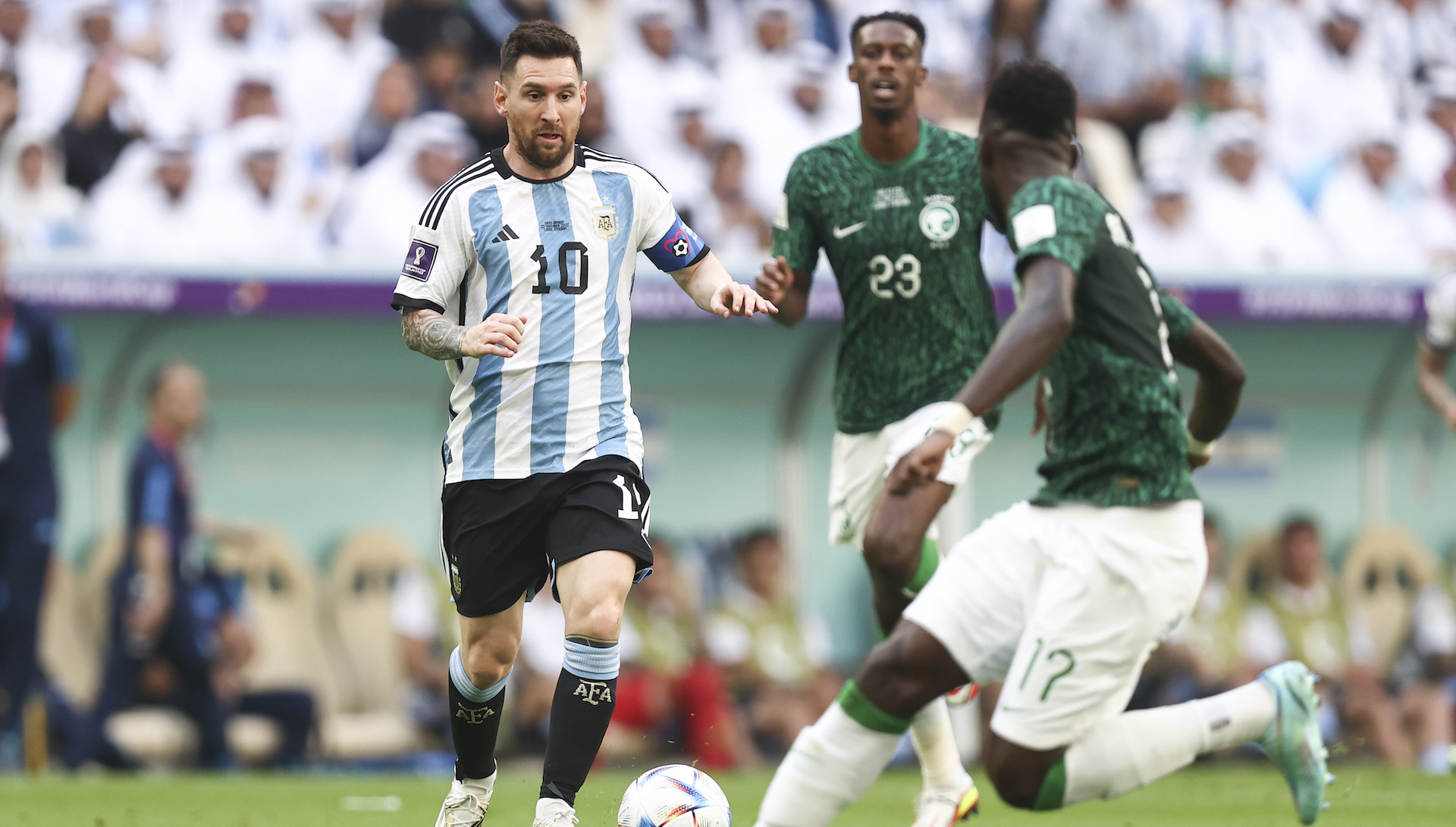 Leo Messi, Argentina vs Arabia Saudí, Mundial Qatar 2022