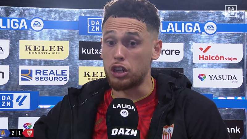 "Los árbitros y LALIGA permiten decir muchas cosas a equipos de más jerarquía y a nosotros nos sacan rojas": Lucas Ocampos y su mensaje tras las expulsiones del Sevilla