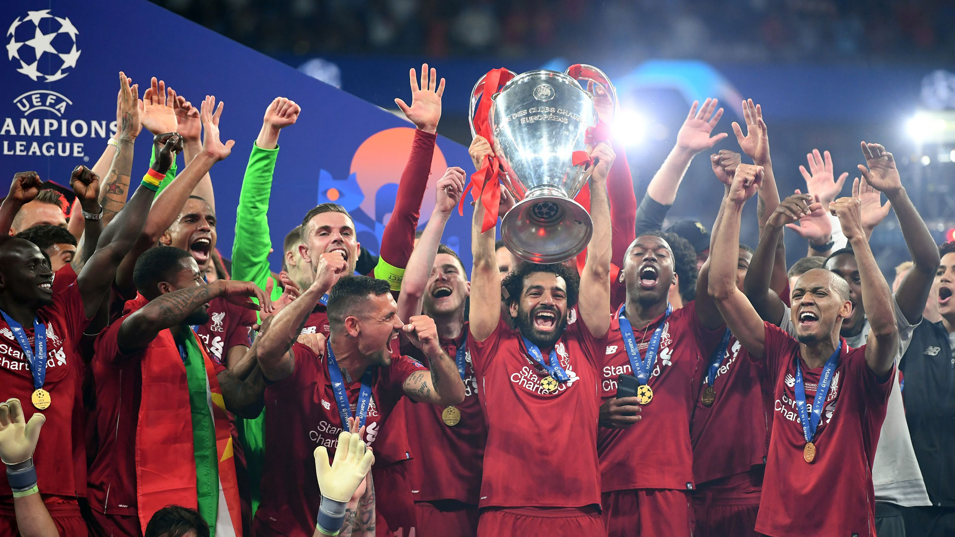 FC Liverpool Champions League finale trophy celebration 2019