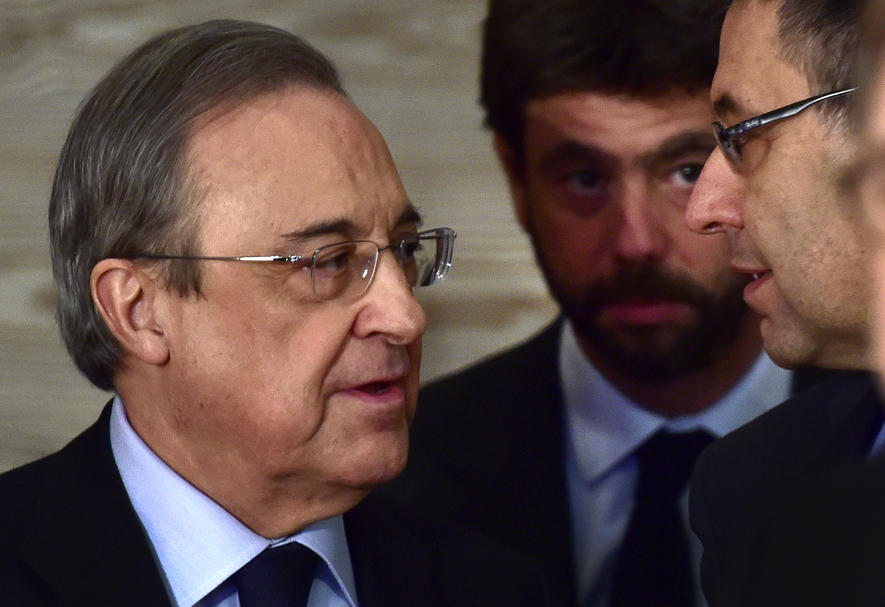 Agnelli, Perez, Bartomeu