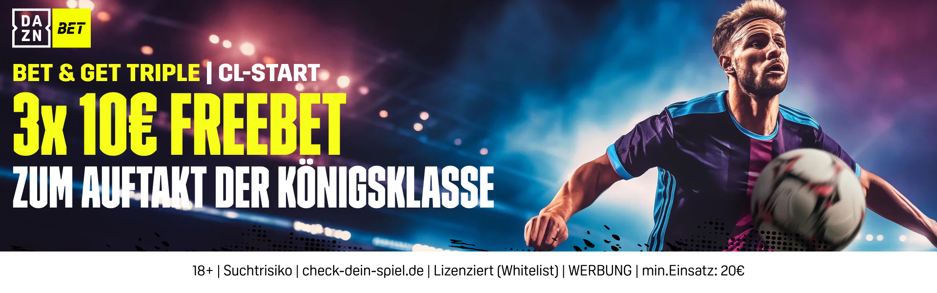 UEFA Champions League 2024/25 1. Spieltag DAZN Bet