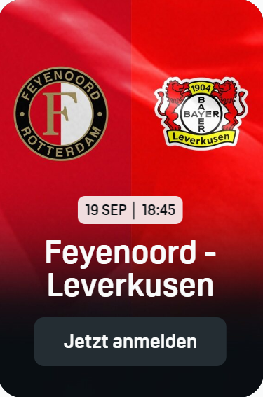 Feyenoord Bayer Leverkusen UEFA Champions League 1. Spieltag DAZN 16092024