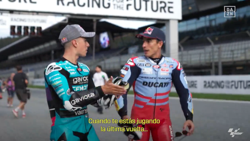 Marc Márquez alucina tras entrenar con David Alonso: “Le dices algo y al final del día lo está haciendo mejor que tú”