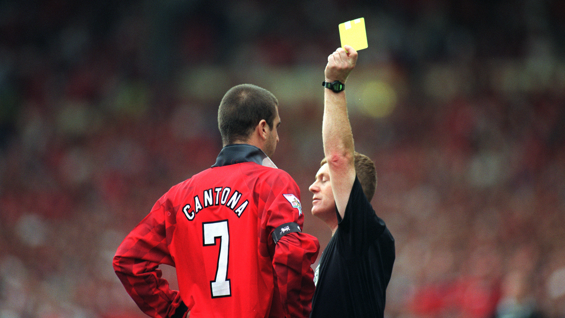 Eric Cantona Yellow Card