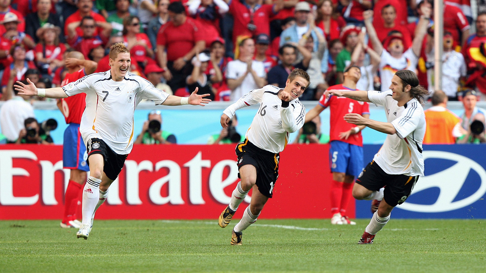 Deutschland Costa Rica WM 2006 Lahm Schweinsteiger Frings