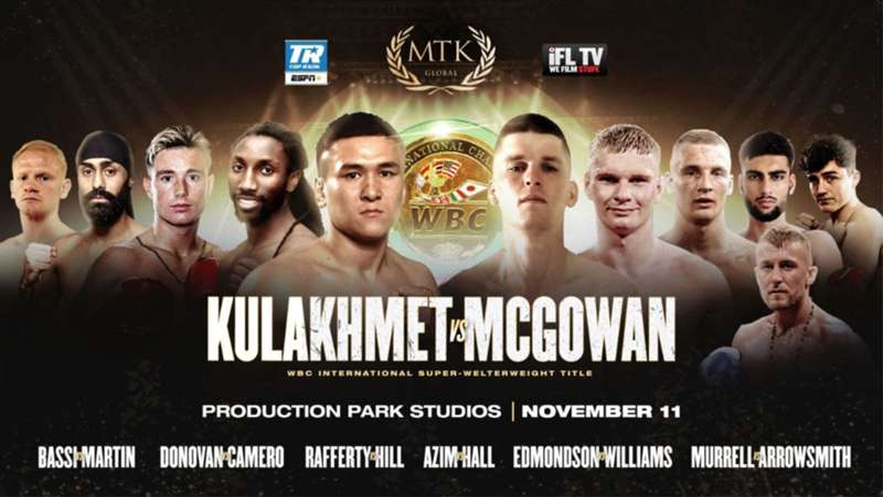 Tursynbay Kulakhmet vs. Macaulay McGowan: Date, fight time, TV channel and live stream