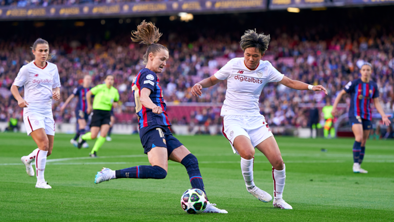 Barcelona advance to UWCL semi-finals with Roma rout