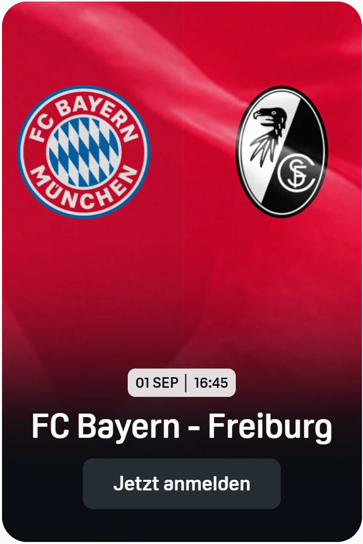 FC Bayern München SC Freiburg Banner Bundesliga MD2 2024