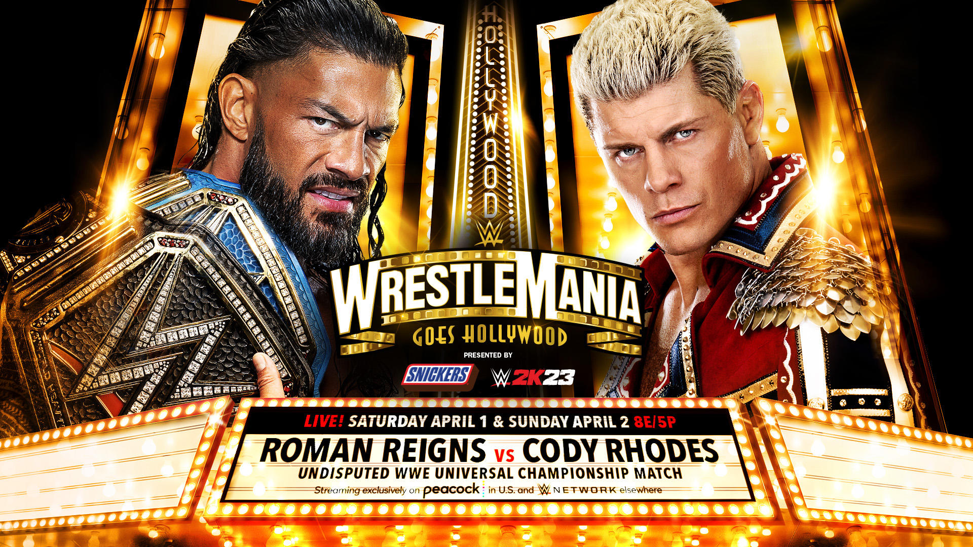 What time is WrestleMania 39 Night Two tonight Full match card