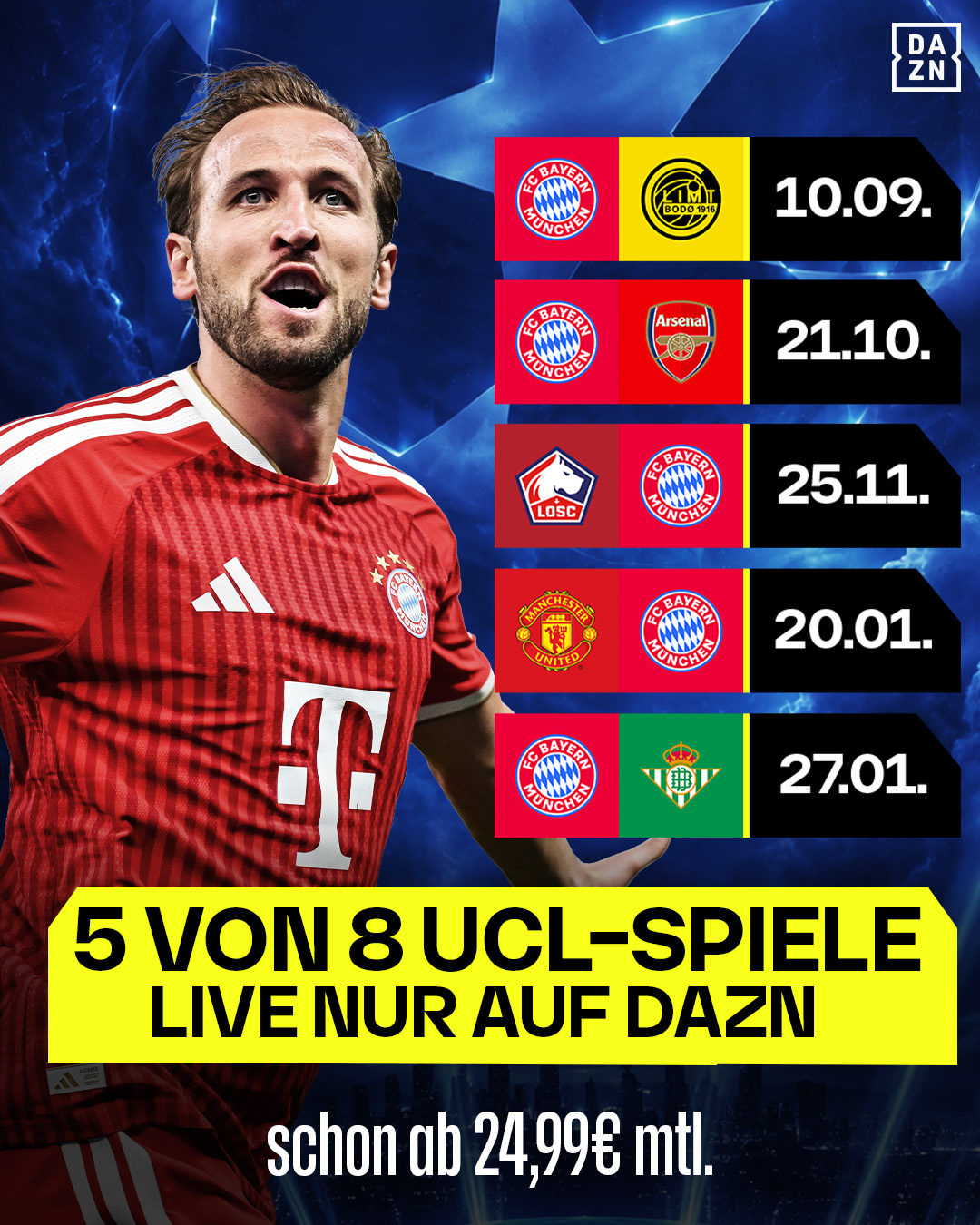 FC Bayern München UEFA Champions League Ligaphase
