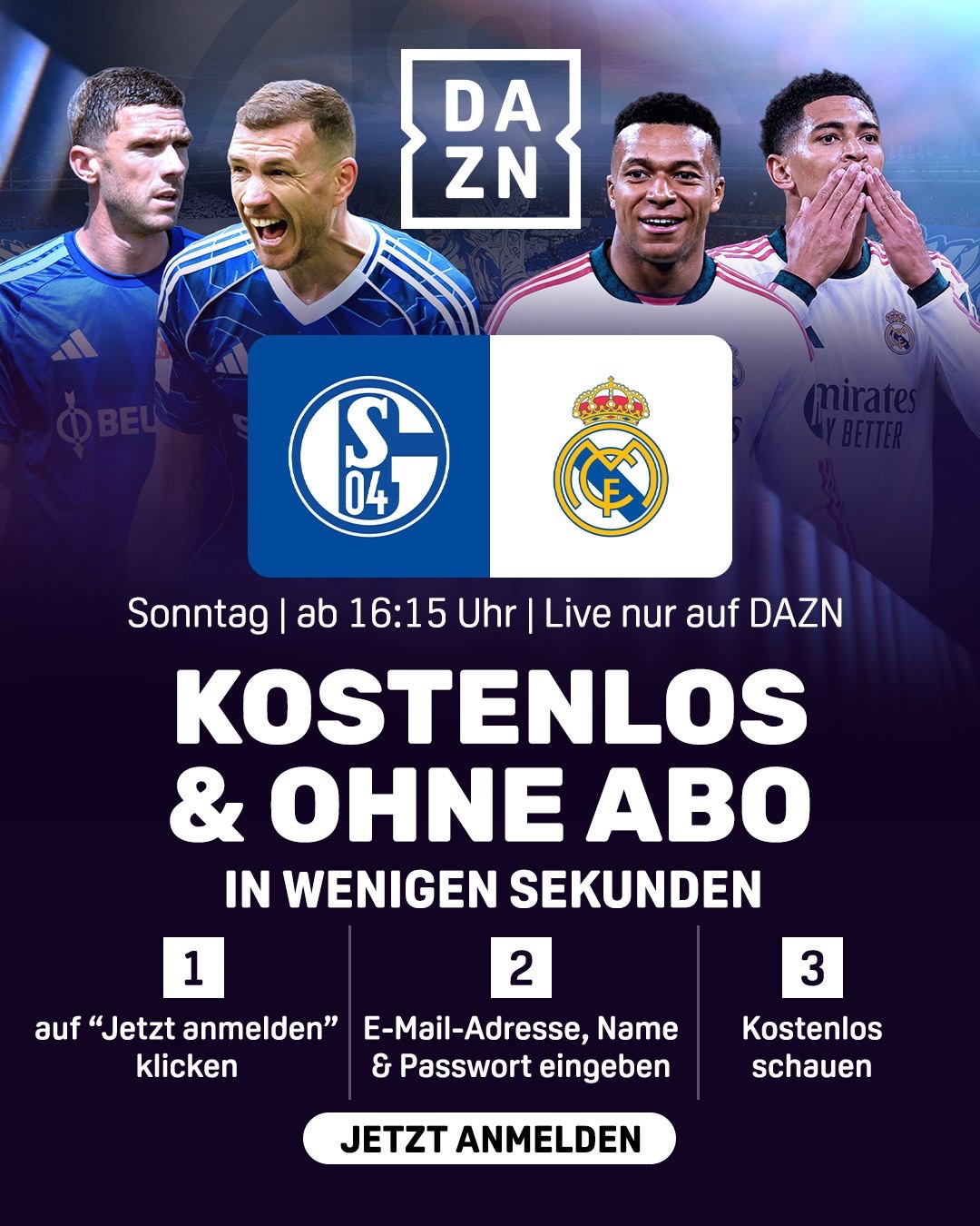 Schalke 04 Real Madrid Testspiel Banner