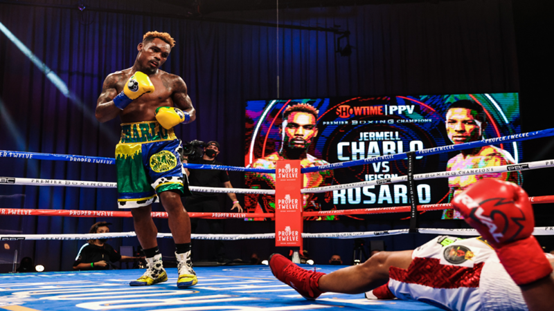 Charlo demolishes Rosario to become unified junior middleweight champ, Charlo outboxes Derevyanchenko for unanimous decision