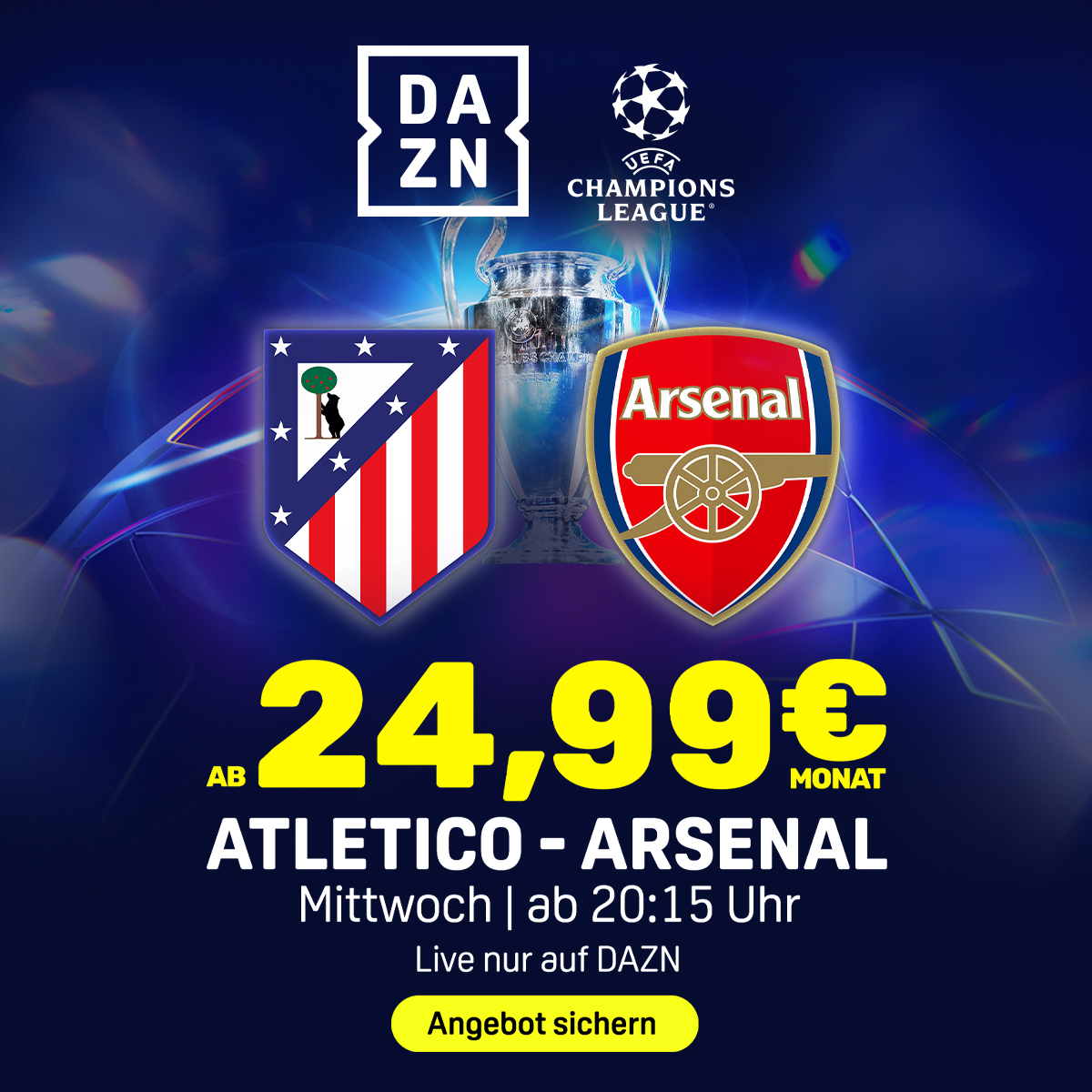 Atletico Madrid FC Arsenal Champions League Banner 24,99