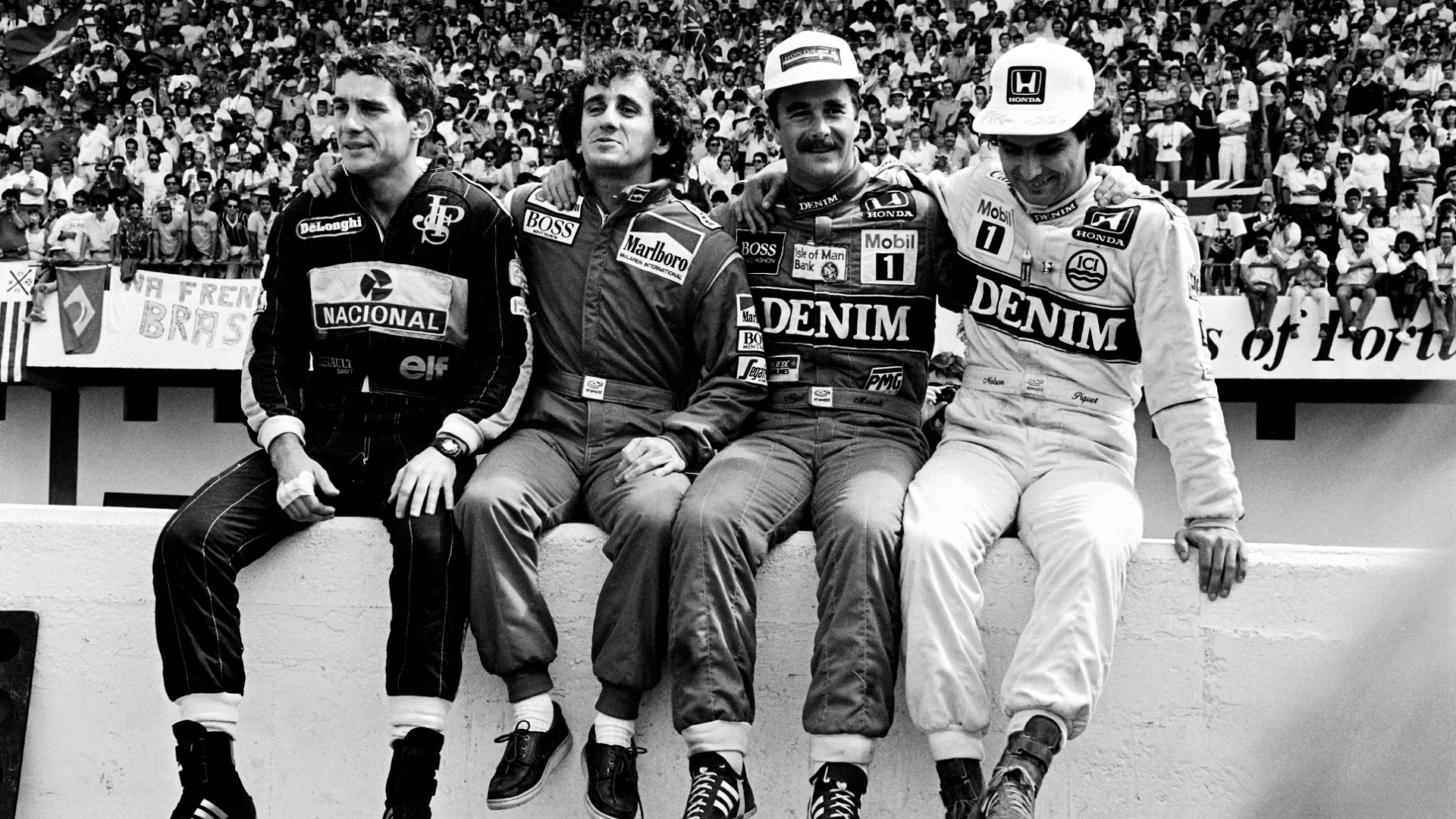 2023-01-19 1986 Senna Prost Mansell Piquet Bernie F1 Formula 1