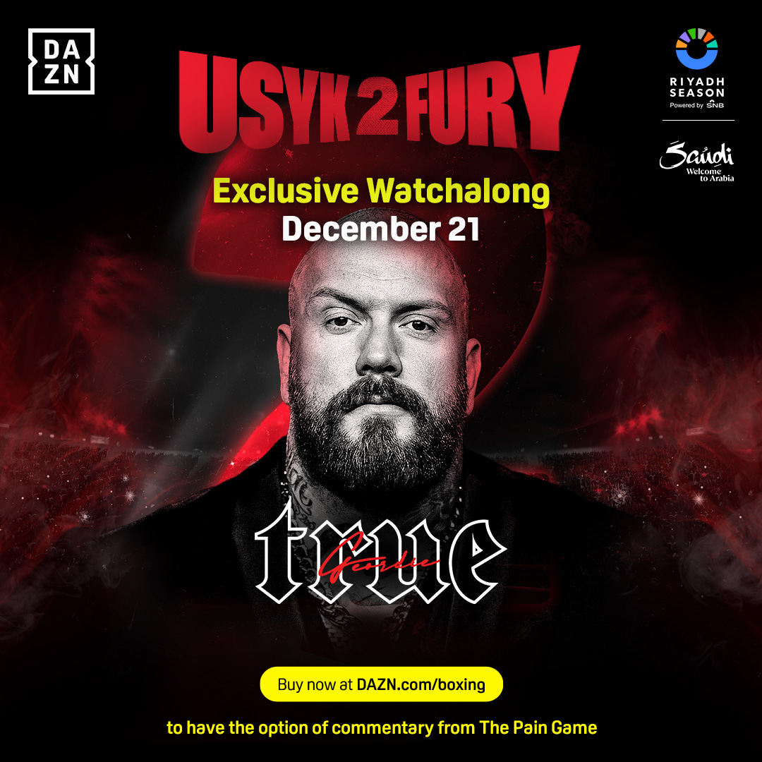 Usyk v Fury 2: True Geordie, The Pain Game and Showbizz to star on ...