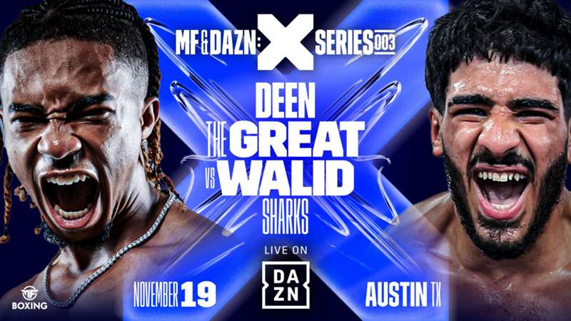 Deen The Great shocks Walid Sharks in third-round TKO after being dropped twice at MF & DAZN: X Series 003
