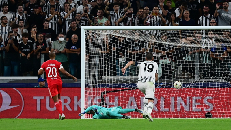 Juventus-Benfica 1-2 in Champions League: bianconeri rimontati in casa