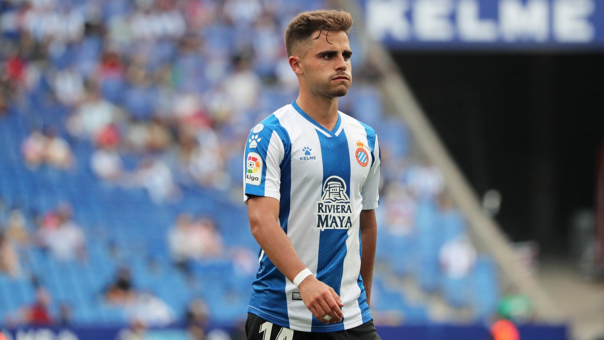 Oscar Melendo giocatore dell'Espanyol in Liga.