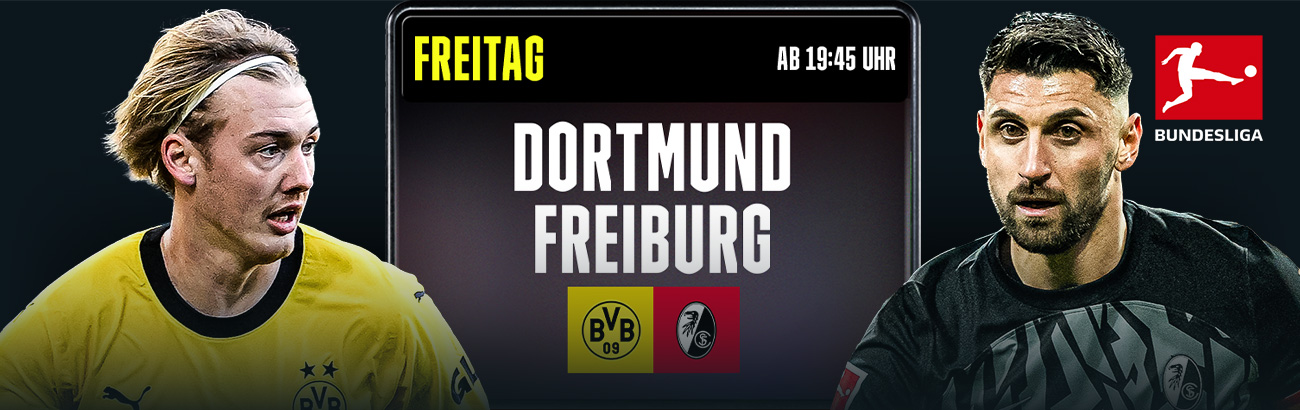 Borussia Dortmund BVB Freiburg Bundesliga DAZN Banner