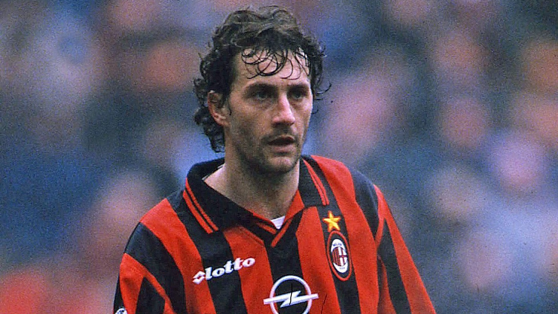 Maurizio Ganz con la maglia del Milan