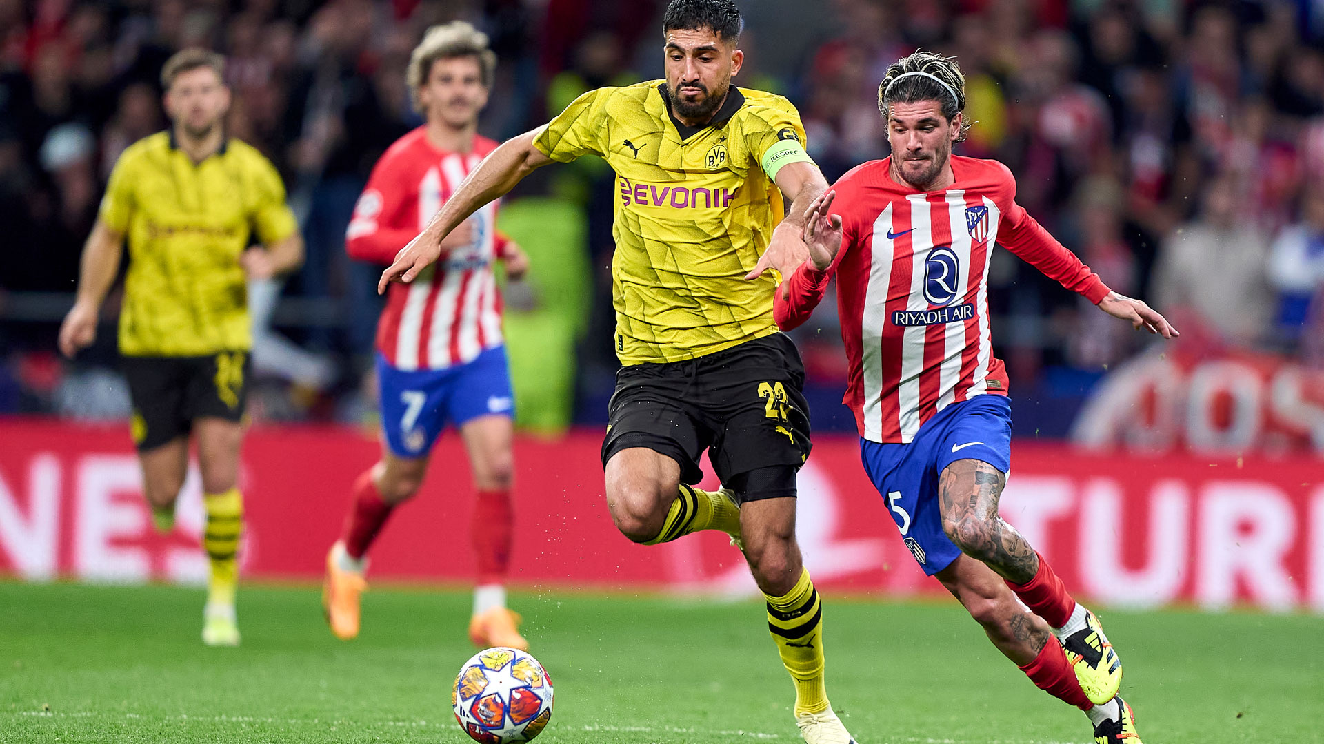 Emre Can Rodrido de Paul BVB Borussia Dortmund ATletico Madrid Champions League Viertelfinale 10042024