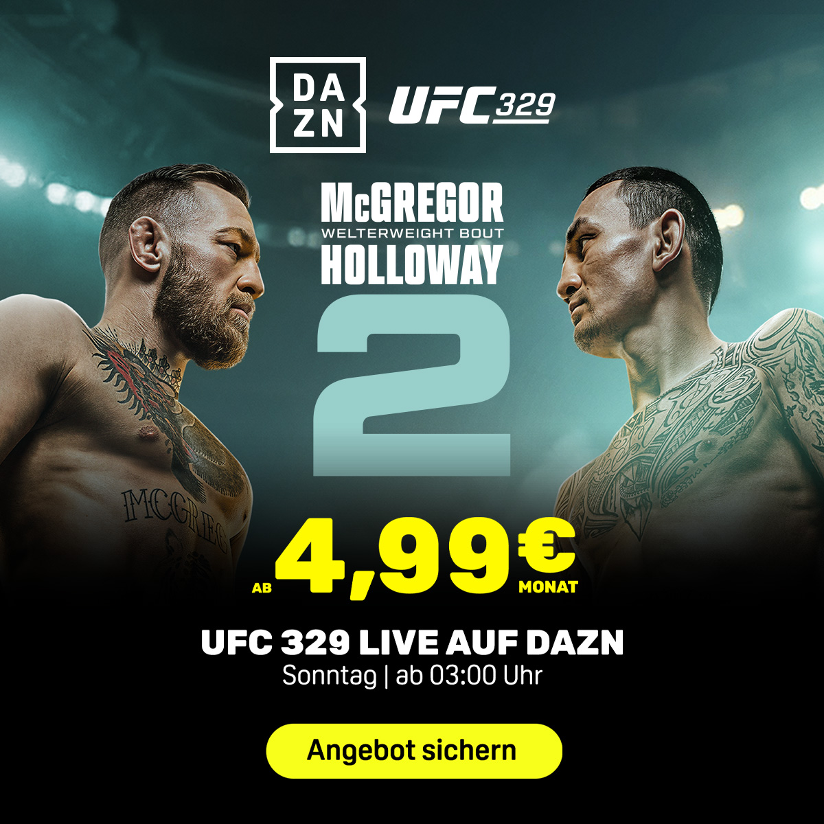 UFC 329 Banner 4.99 offer