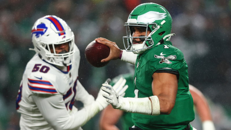 ¡Jalen Hurts hace magia! El pase del quarterback de los Philadelphia Eagles ante los Buffalo Bills que vuelve loca a la NFL