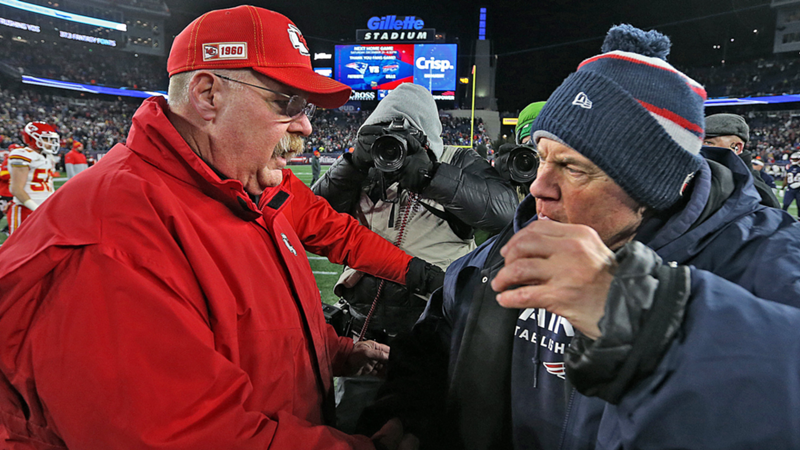 Andy Reid y su gesto hacia Bill Belichick al final del encuentro entre Kansas City Chiefs y New England Patriots: "Ha sido hacer lo correcto"