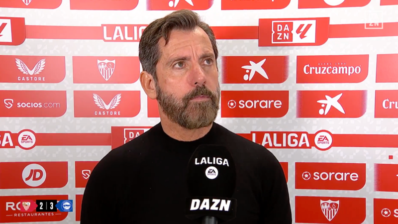 Quique Sánchez Flores, tras la derrota del Sevilla ante el Alavés: "Yo conozco muy poco al equipo, llevo cuatro semanas en el trabajo"